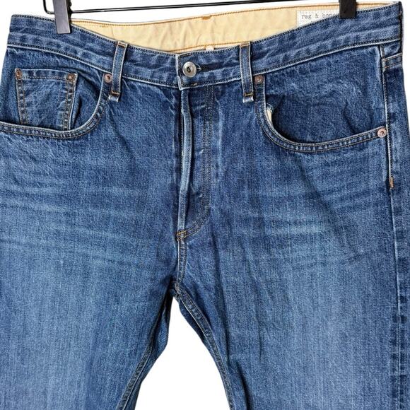 Rag & Bone Women’s Sz 30 Rosa Mid Rise Boyfriend Jeans in Washington Wash - Picture 2 of 7